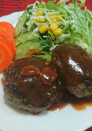粉チーズで作るイタリアンハンバーグ-レシピのメイン写真