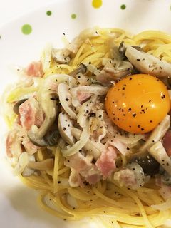 牛乳でお手軽簡単カルボナーラ-レシピのメイン写真