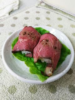暑い日に!簡単ローストビーフ寿司!-レシピのメイン写真