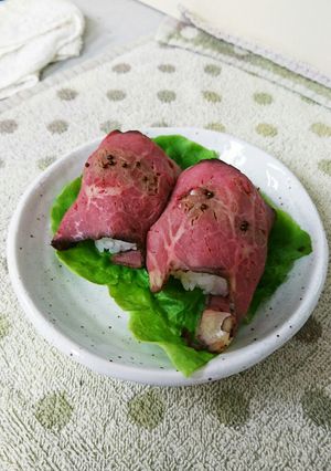暑い日に！簡単ローストビーフ寿司！-レシピのメイン写真