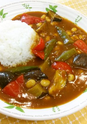 ベジ♪レンジでできる簡単夏野菜カレー-レシピのメイン写真