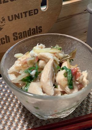 茹でささみ!梅肉大葉みょうが和え✨-レシピのメイン写真