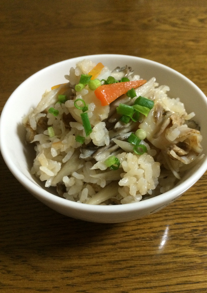 旨味たっぷり！舞茸とホタテの炊き込みご飯-レシピのメイン写真