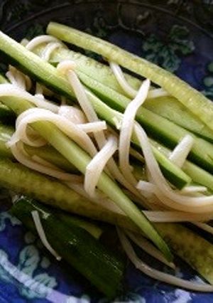 キュウリとエノキの醤油和え-レシピのメイン写真