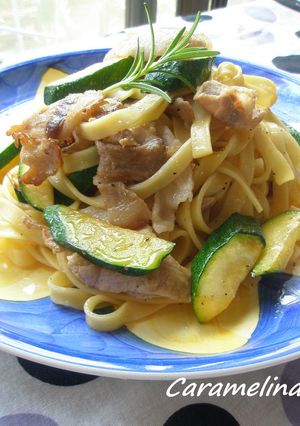 豚肉とズッキーニのピリ辛和風パスタ-レシピのメイン写真