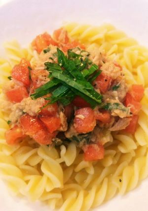 ☆簡単トマトとツナと大葉の冷製フジッリ☆-レシピのメイン写真