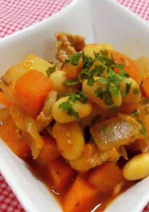 トマトケチャップで給食の味ポークビーンズ-レシピのメイン写真