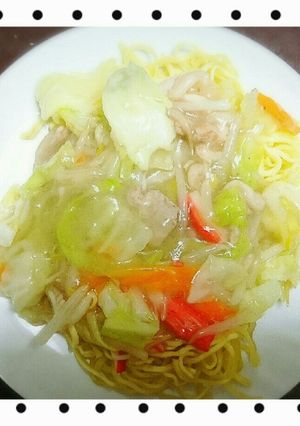 簡単野菜あんかけかた焼きそば-レシピのメイン写真