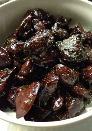 鶏肝の照り煮 ー山椒風味ー-レシピのメイン写真