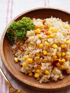 トウモロコシとドライトマトの炊き込みご飯-レシピのメイン写真