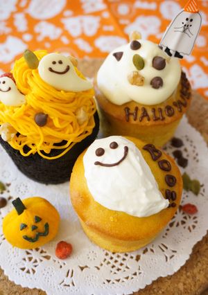 ハロウィンに♪デコレーションカップケーキ-レシピのメイン写真