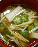簡単♪オクラとエリンギ えのきのお吸い物