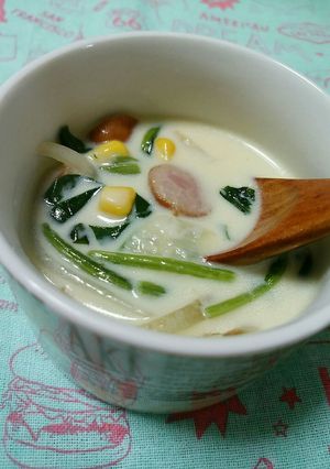 ほっこり～☆豆乳チーズクリームSoup-レシピのメイン写真