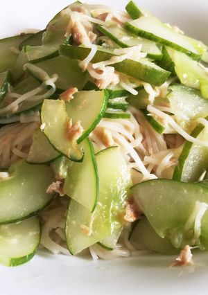 パパッと！ツナときゅうり素麺チャンプル〜-レシピのメイン写真