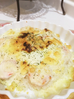 簡単ホワイトソースでえびドリア-レシピのメイン写真