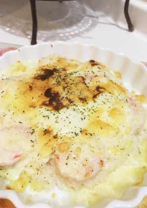 簡単ホワイトソースでえびドリア-レシピのメイン写真
