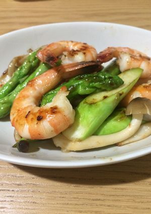 エビとアスパラの中華炒め-レシピのメイン写真
