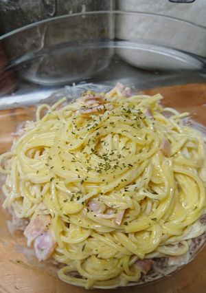 マヨネーズで作る簡単カルボナーラ風パスタ-レシピのメイン写真