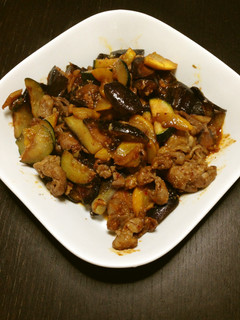 茄子とズッキーニの甘辛豚肉炒め-レシピのメイン写真