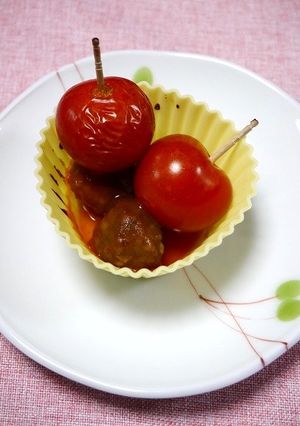 簡単！焼きミートボールトマト-レシピのメイン写真