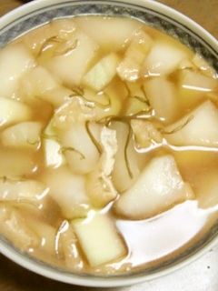 塩昆布で冬瓜の、あっさりスープ煮-レシピのメイン写真