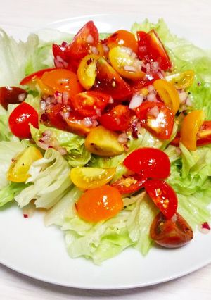 トマト＆オニオンの食べるドレッシング-レシピのメイン写真