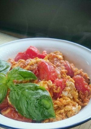 トマ玉辛丼-レシピのメイン写真