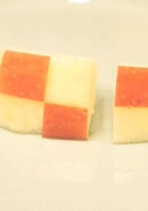 お弁当に＊りんごの市松格子-レシピのメイン写真
