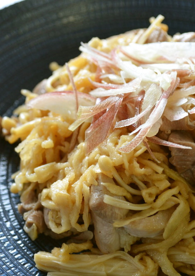 みょうが風味☆切干大根と鶏もも肉の炒め物-レシピのメイン写真