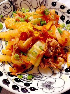 野菜でカサ増し!豚肉と野菜のキムチ炒め★-レシピのメイン写真