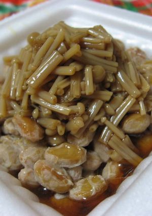 納豆になめたけ～ο～ο～ο-レシピのメイン写真