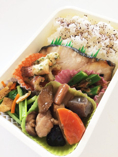 毎日男弁当⁂ギンダラ塩焼き弁当-レシピのメイン写真