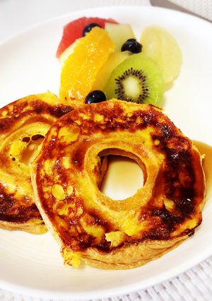 ホテルの朝食♡簡単車麩のフレンチトースト-レシピのメイン写真