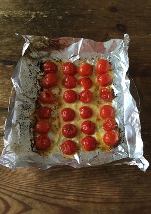 簡単おつまみ！プチトマトのマヨネーズ焼き-レシピのメイン写真