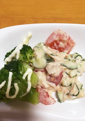 トマトとツナときゅうりの簡単サラダ-レシピのメイン写真