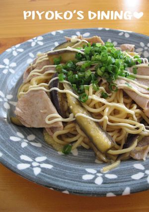 豚となすの♡ねぎマヨぽん酢焼きそば✿-レシピのメイン写真