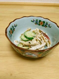 鶏ささみとみょうがのからし酢あえ-レシピのメイン写真