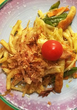 いつもの焼うどん☆少しカレー味-レシピのメイン写真