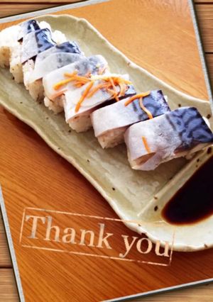 簡単！鯖の押し寿司-レシピのメイン写真