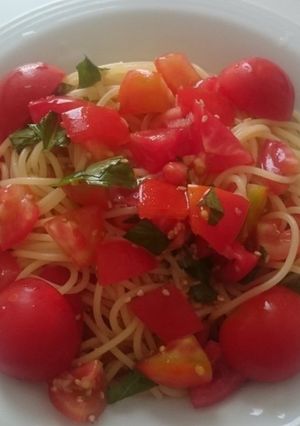 トマトとバジルの和風冷製パスタ☆-レシピのメイン写真
