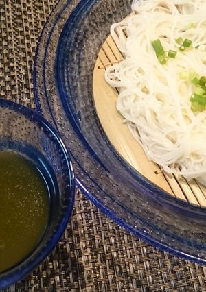 緑茶そうめん-レシピのメイン写真