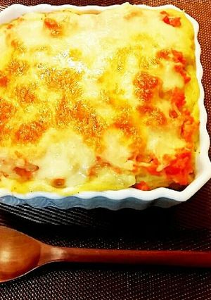 豆乳で♡激ウマじゃがいも明太子グラタン-レシピのメイン写真
