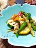 たっぷり焼き彩野菜＊バルサミコ酢かけ