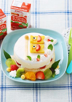 離乳食 こいのぼりケーキ-レシピのメイン写真