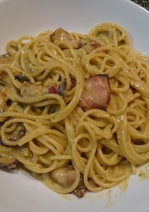 緑茶カルボナーラ-レシピのメイン写真
