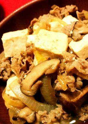 ☆すき焼き風牛肉豆腐-レシピのメイン写真