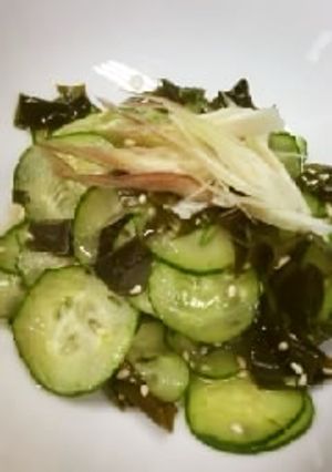 吉川ひなの風「胡瓜とわかめの酢の物」-レシピのメイン写真