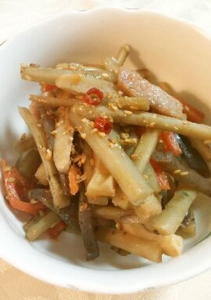 歯ごたえしっかり我が家のきんぴら-レシピのメイン写真