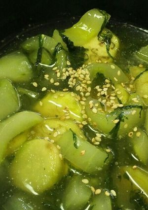 簡単♪大葉香るキュウリとナスの翡翠煮♪-レシピのメイン写真
