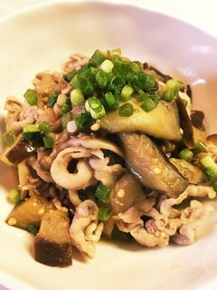 豚肉と茄子のポン酢炒め-レシピのメイン写真